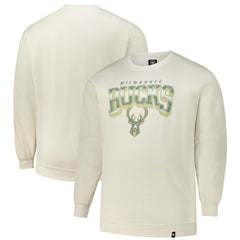 Milwaukee Bucks '47 Big & Tall Spotlight Headline Pullover Sweatshirt Cream - NBA