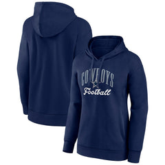 Dallas Cowboys Women's Victory Script Pullover Hoodie Navy | NFL