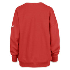 Chicago Bulls '47 Women's Rise Wax Pack Daze '80s Oversize Pullover Sweatshirt Red - NBA