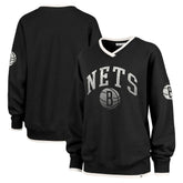 Brooklyn Nets '47 Women's Rise Wax Pack Daze '80s Oversize Pullover Sweatshirt Black - NBA