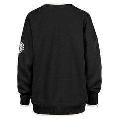 Brooklyn Nets '47 Women's Rise Wax Pack Daze '80s Oversize Pullover Sweatshirt Black - NBA