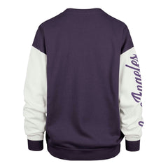 Los Angeles Lakers '47 Women's Rise Andie Pullover Sweatshirt Oversized Pullover Sweatshirt Purple - NBA