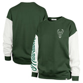 Milwaukee Bucks '47 Women's Rise Andie Oversized Pullover Sweatshirt Hunter Green - NBA