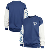 New York Knicks '47 Women's Rise Andie Oversized Pullover Sweatshirt Blue - NBA