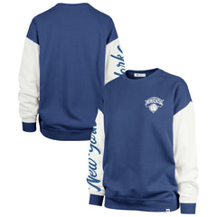 New York Knicks '47 Women's Rise Andie Oversized Pullover Sweatshirt Blue - NBA