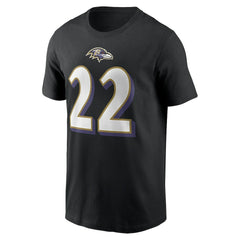 Derrick Henry Baltimore Ravens Player Name & Number T-Shirt Black | Nike for Sale