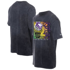 Sacramento Kings Distressed Sport Classics Enzyme Washed T-Shirt Black - NBA