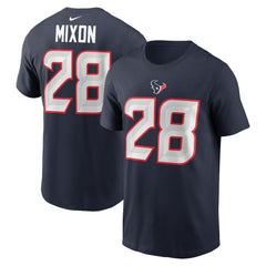 Joe Mixon Houston Texans Player Name & Number T-Shirt Navy | Nike for Sale