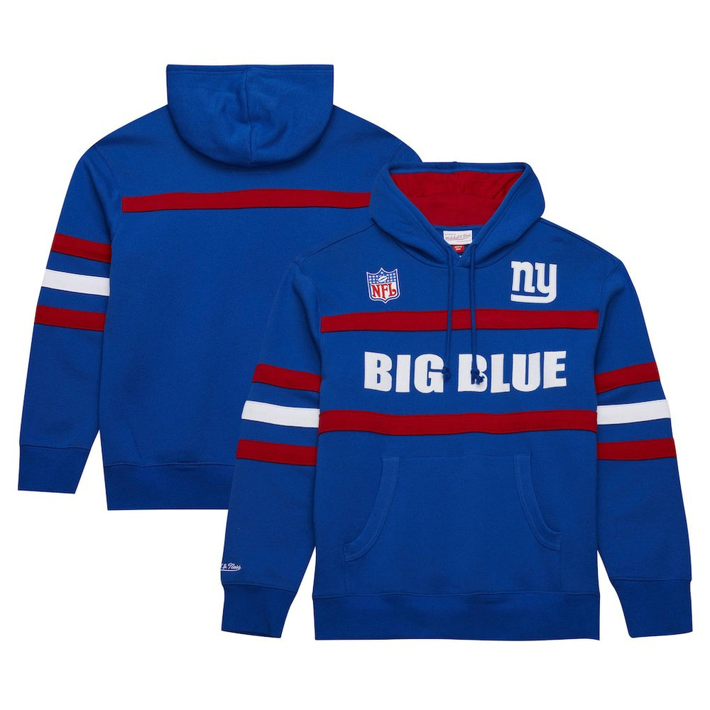 New York Giants Vintage Logo Head Coach Fleece Pullover Hoodie Royal | NFL