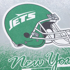 New York Jets Team Burst Vintage Logo T-Shirt White | Mitchell & Ness