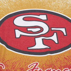 San Francisco 49ers Team Burst Vintage Logo T-Shirt White | Mitchell & Ness