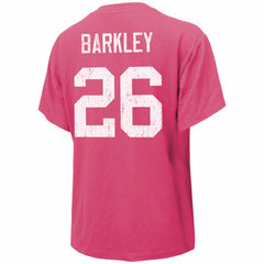 Saquon Barkley Philadelphia Eagles Majestic Threads Women's Name & Number T-Shirt Pink | NFL