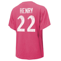 Derrick Henry Baltimore Ravens Majestic Threads Women's Name & Number T-Shirt Pink | NFL