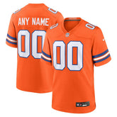 Denver Broncos Youth 2nd Alternate Custom Replica Jersey Orange | Nike for Sale