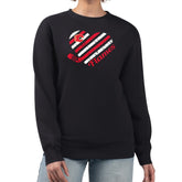 Calgary Flames G-III 4Her by Carl Banks Women's Heart Graphic Pullover Sweatshirt - Black - NHL