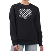 Los Angeles Kings G-III 4Her by Carl Banks Women's Heart Graphic Pullover Sweatshirt - Black - NHL