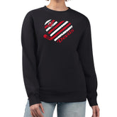 New Jersey Devils G-III 4Her by Carl Banks Women's Heart Graphic Pullover Sweatshirt - Black - NHL