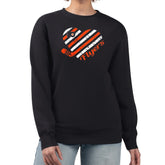 Philadelphia Flyers G-III 4Her by Carl Banks Women's Heart Graphic Pullover Sweatshirt - Black - NHL