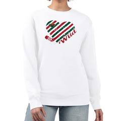Minnesota Wild G-III 4Her by Carl Banks Women's Heart Graphic Pullover Sweatshirt - White - NHL