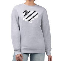 Los Angeles Kings G-III 4Her by Carl Banks Women's Heart Graphic Pullover Sweatshirt - Heather Gray - NHL