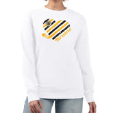 Boston Bruins G-III 4Her by Carl Banks Women's Heart Graphic Pullover Sweatshirt - White - NHL