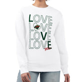 Minnesota Wild G-III 4Her by Carl Banks Women's Lots Of Love Team Logo Graphic Pullover Sweatshirt - White - NHL