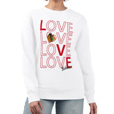 Chicago Blackhawks G-III 4Her by Carl Banks Women's Lots Of Love Team Logo Graphic Pullover Sweatshirt - White - NHL