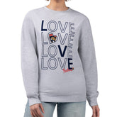 Florida Panthers G-III 4Her by Carl Banks Women's Lots Of Love Team Logo Graphic Pullover Sweatshirt - Heather Gray - NHL