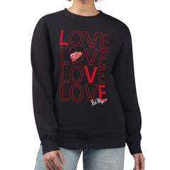 Detroit Red Wings G-III 4Her by Carl Banks Women's Lots Of Love Team Logo Graphic Pullover Sweatshirt - Black - NHL