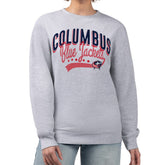 Columbus Blue Jackets G-III 4Her by Carl Banks Women's Filigree Team Graphic Fleece Pullover Sweatshirt - Heather Gray - NHL