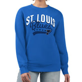 St. Louis Blues G-III 4Her by Carl Banks Women's Filigree Team Graphic Fleece Pullover Sweatshirt - Blue - NHL