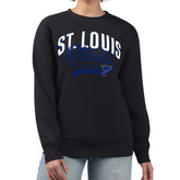 St. Louis Blues G-III 4Her by Carl Banks Women's Filigree Team Graphic Fleece Pullover Sweatshirt - Black - NHL