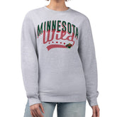 Minnesota Wild G-III 4Her by Carl Banks Women's Filigree Team Graphic Fleece Pullover Sweatshirt - Heather Gray - NHL
