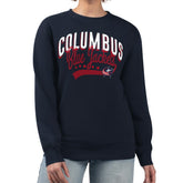 Columbus Blue Jackets G-III 4Her by Carl Banks Women's Filigree Team Graphic Fleece Pullover Sweatshirt - Navy - NHL