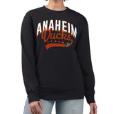 Anaheim Ducks G-III 4Her by Carl Banks Women's Filigree Team Graphic Fleece Pullover Sweatshirt - Black - NHL