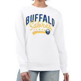 Buffalo Sabres G-III 4Her by Carl Banks Women's Filigree Team Graphic Fleece Pullover Sweatshirt - White - NHL