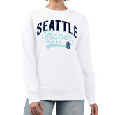 Seattle Kraken G-III 4Her by Carl Banks Women's Filigree Team Graphic Fleece Pullover Sweatshirt - White - NHL