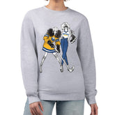 Buffalo Sabres G-III 4Her by Carl Banks Women's Hockey Girls Team Graphic Fleece Pullover Sweatshirt - Heather Gray - NHL