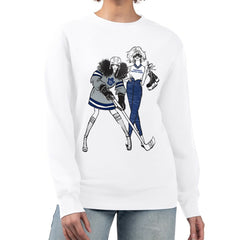 Toronto Maple Leafs G-III 4Her by Carl Banks Women's Hockey Girls Team Graphic Fleece Pullover Sweatshirt - White - NHL