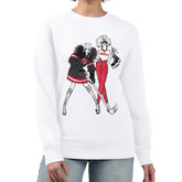 New Jersey Devils G-III 4Her by Carl Banks Women's Hockey Girls Team Graphic Fleece Pullover Sweatshirt - White - NHL