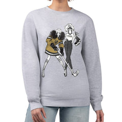 Vegas Golden Knights G-III 4Her by Carl Banks Women's Hockey Girls Team Graphic Fleece Pullover Sweatshirt - Heather Gray - NHL