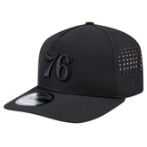 Philadelphia 76ers Vented 9FIFTY A-Frame Snapback Hat Black - NBA