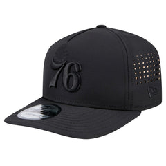 Philadelphia 76ers Vented 9FIFTY A-Frame Snapback Hat Black - NBA