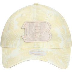 Cincinnati Bengals New Era Women's Frond 9TWENTY Adjustable Hat Cream | NFL