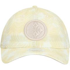 Pittsburgh Steelers New Era Women's Frond 9TWENTY Adjustable Hat Cream | NFL