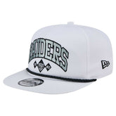 Las Vegas Raiders New Era Diamond Golfer Snapback Hat White | NFL