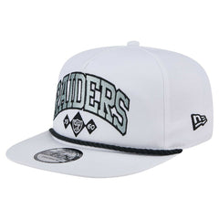 Las Vegas Raiders New Era Diamond Golfer Snapback Hat White | NFL