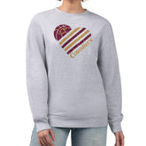 Cleveland Cavaliers G-III 4Her by Carl Banks Women's Heart Graphic Fleece Pullover Sweatshirt Heather Gray - NBA