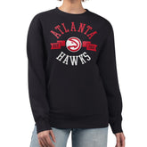 Atlanta Hawks G-III 4Her by Carl Banks Women's Large Team Logo Graphic Fleece Pullover Sweatshirt Black - NBA
