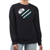 Philadelphia Eagles G-III 4Her by Carl Banks Women's Heart Graphic Fleece Pullover Sweatshirt Black | NFL